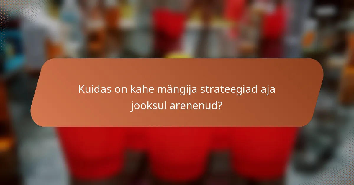 Kuidas on kahe mängija strateegiad aja jooksul arenenud?